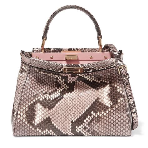 fendi peekaboo small python|Fendi peekaboo mini bag.